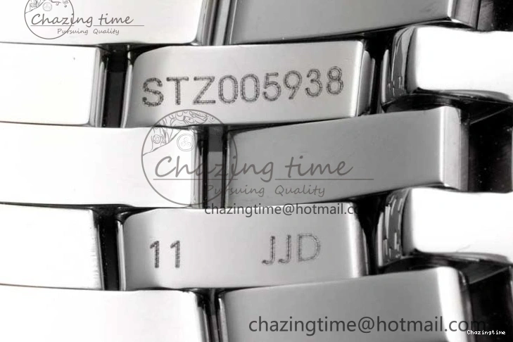 0325 HighPerformance De Ville SS DIWF 1:1 Best Edition Gray White Dial Blue Markers on SS Bracelet MIYOTA 7852